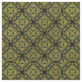 Tissu Médaillon Damask Jaune Motif (fermé)