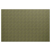 Tissu Médaillon Damask Jaune Motif (Yard)