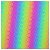 Tissu Médaillons psychédéliques d'arc-en-ciel (Échantillon)