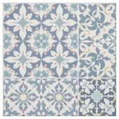 Tissu Mediterranean Tiles, Moroccan, Majolica, Azulejo (Échantillon)