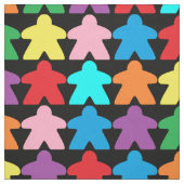 Tissu Meeples multicolores (Échantillon)