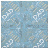 Tissu Meilleur Papa Word Cloud ID263 (Échantillon)