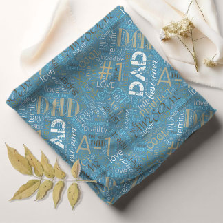 Tissu Meilleur Papa Word Cloud ID263