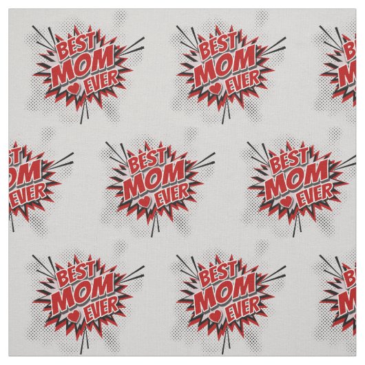 Tissu Meilleure maman jamais (Échantillon)