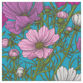 Tissu Mélange cosmos bleu (Fermer)
