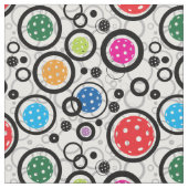 Tissu Mélange de boules de poulet blanc BG (Fermer)