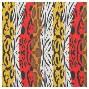 Tissu Mélange de peau animale Safari à la mode