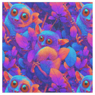 Tissu Mélange de Tarsiers Tropicaux Doux