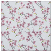 Tissu Mélanger des Fleurs graphiques rose et vert sur le (Échantillon)