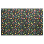 Tissu Memphis Tropical on Black (Fat Quarter)