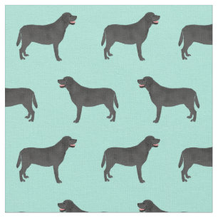 Tissu Ménage à chien noir du Labrador