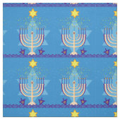 tissu menorah hanoukka (Échantillon)