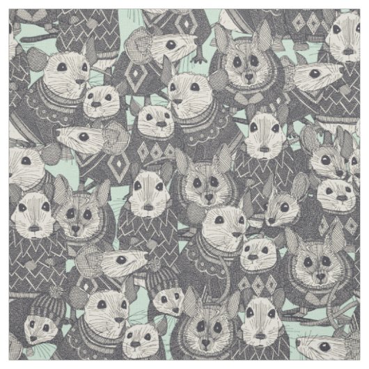 Tissu menthe (Échantillon)