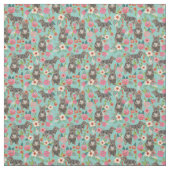 Tissu menthe à la vallhunte (Échantillon)