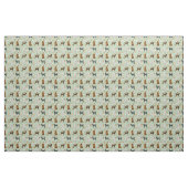 Tissu menthe amoureuse du café labradoodle (Yard)