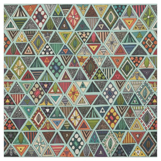 Tissu menthe de geo d'ours du soleil (Échantillon)