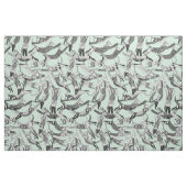 Tissu menthe de partie de chat (Fat Quarter)