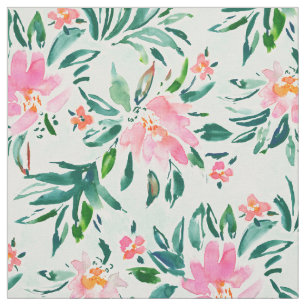 Tissu Menthe de rose de BRUISSEMENT florale