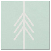 Tissu Menthe moderne et flèche blanche (Fermer)