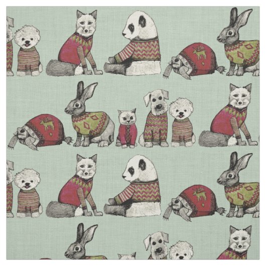 Tissu menthe vintage (Échantillon)