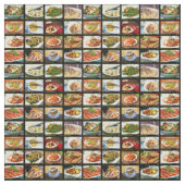 Tissu Menu Photo du restaurant chinois Takeout (Échantillon)