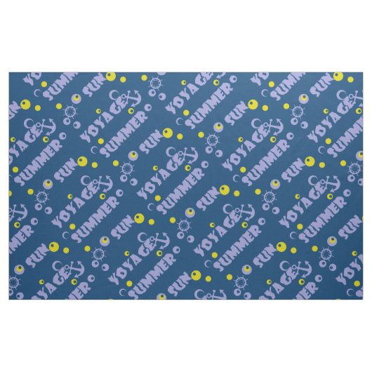 Tissu Mer, Voyage, été, soleil (Fat Quarter)
