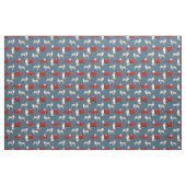 Tissu Merle rouge Aussie et camion rouge bleu (Fat Quarter)