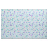 Tissu Mermaids Dream sur Pastel Blue (Fat Quarter)