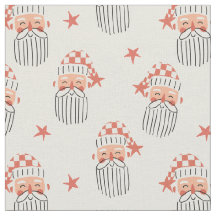 Merry Christmas winter party Santa face nursery