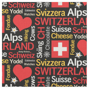 Tissu Mes affaires préférées sur la Suisse