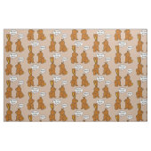 Tissu Mes maux de bout ! - Ce qui ? Motif de lapin (Fat Quarter)