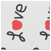 Tissu message d'amour (fermé)