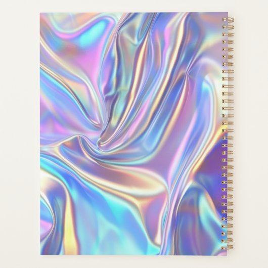 Tissu métallique brillant Iridescendant, Nom du sc (Dos)