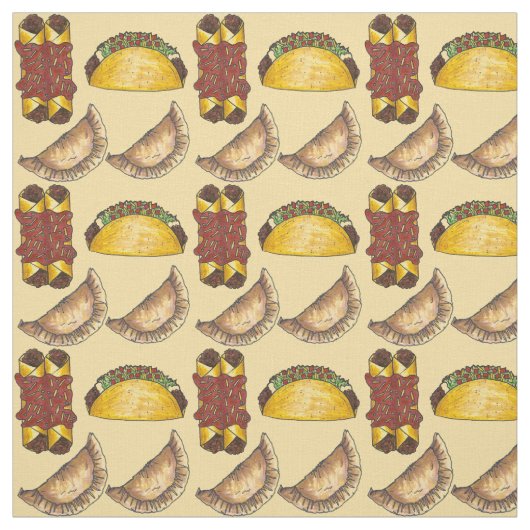 Tissu Mexique Tex Mex Food Empanada Taco Enchilada (Échantillon)