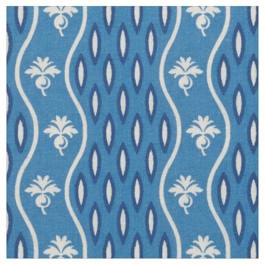 Tissu Mi-1800s Bleu, Bleu (Fermer)