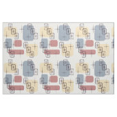Tissu Mi-siècle moderne bleu jaune rose (Fat Quarter)