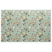 Tissu Mi-siècle moderne Formes atomiques et organiques d (Yard)