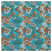 Tissu Mi-siècle moderne Geo Abstrait (Échantillon)