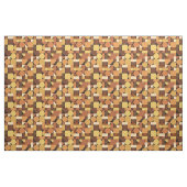 Tissu Mi-siècle moderne géométrique Orange (Yard)