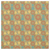 Tissu Mi-siècle moderne Jaune géométrique (Échantillon)
