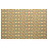 Tissu Mi-siècle moderne Jaune géométrique (Fat Quarter)
