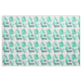 Tissu Mi-siècle moderne Mint Vert Turquoise (Yard)