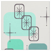 Tissu Mi-siècle moderne Mint Vert Turquoise (Fermer)
