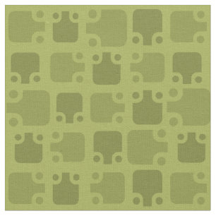 Tissu Mi-siècle moderne Motif Olive Green