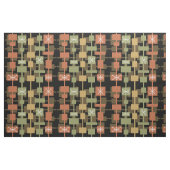 Tissu Mi-siècle moderne noir multicolore (Fat Quarter)