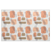 Tissu Mi-siècle Moderne Orange Brown (Fat Quarter)