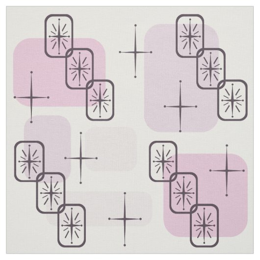 Tissu Mi-Siècle moderne rose clair violet (Échantillon)