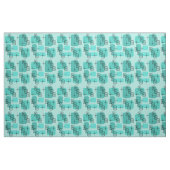 Tissu Mi-siècle moderne Spoutnik Turquoise (Yard)
