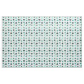 Tissu Mi-siècle Moderne Sunshine Turquoise (Yard)