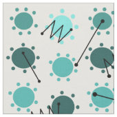 Tissu Mi-siècle Moderne Sunshine Turquoise (Fermer)